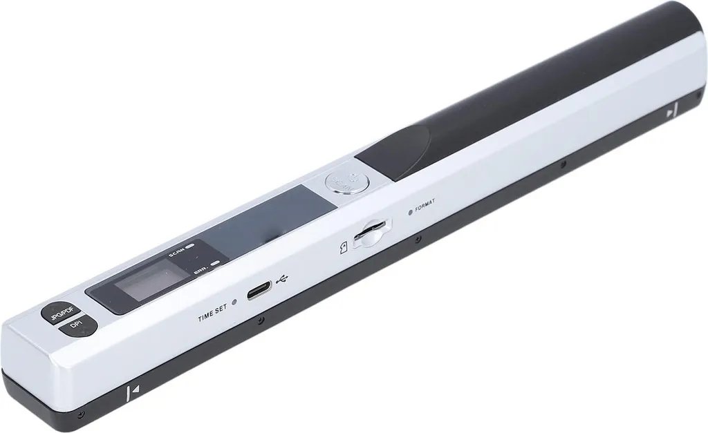 Scanner de documents mobile ultra compact Silver USB pour photos et A4