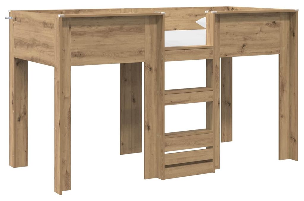 Etagenbett für Kinder Artisan-Eiche 75 x 190 cm Holzwerkstoff