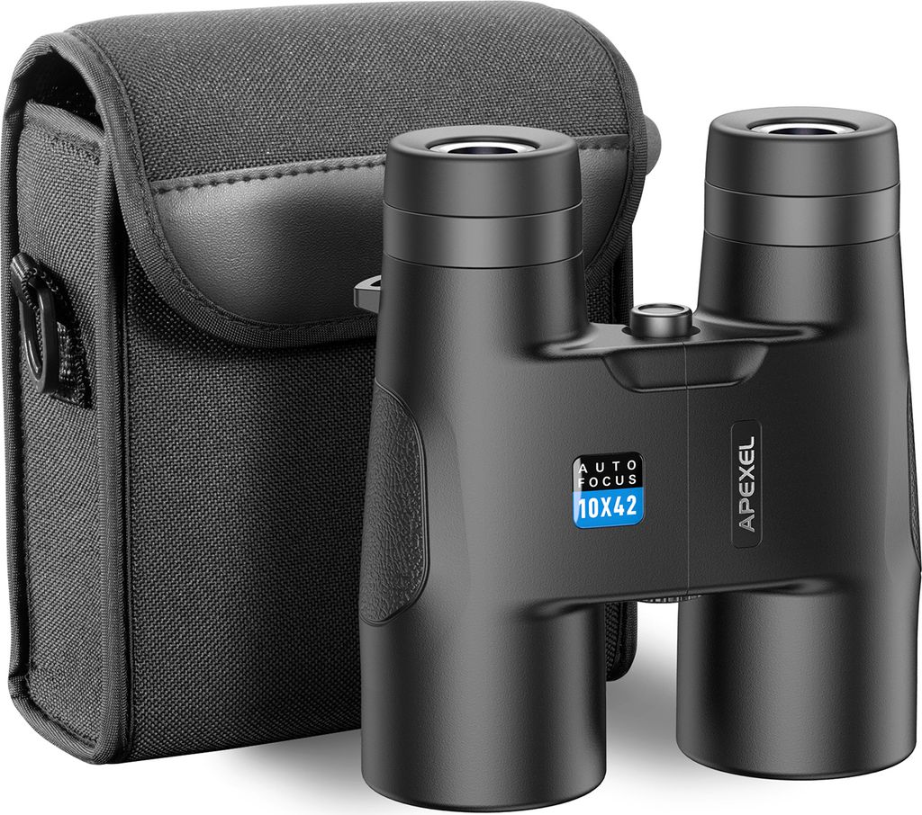 APEXEL 10x42 Fernglas mit Festfokus fuer Erwachsene und Kinder, leistungsstarkes FMC-Objektiv, BAK4-Prismen-Teleskop-Fernglas fuer Vogelbeobachtung...