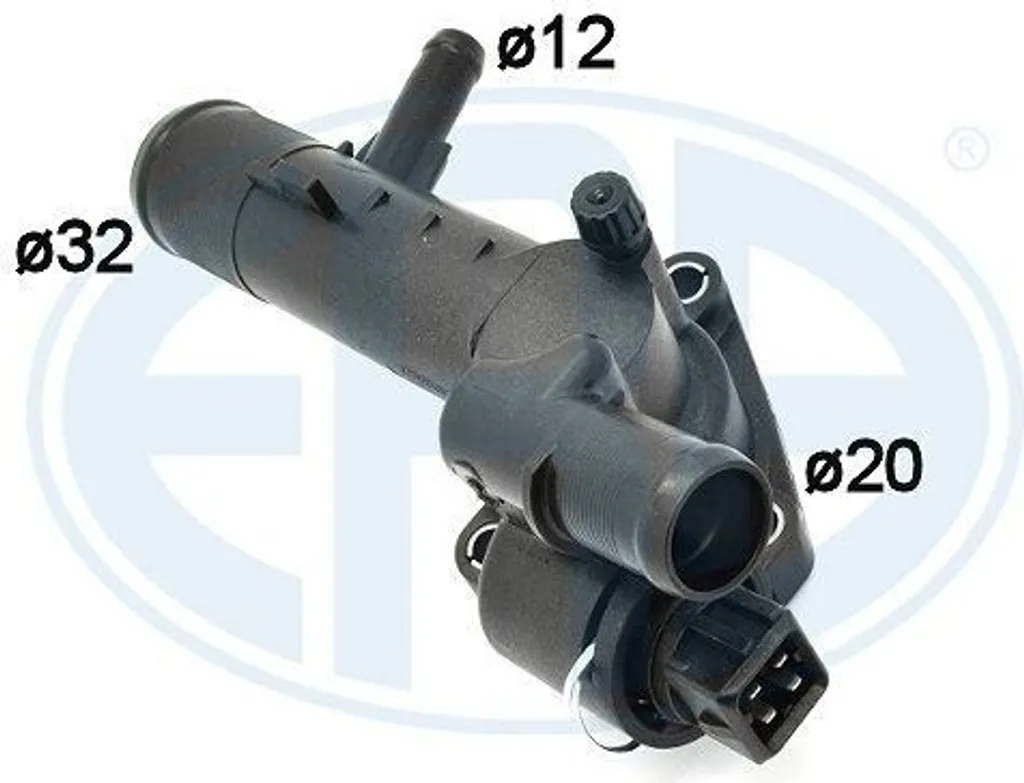 Boîtier de thermostat de refroidissement pour Renault Kangoo et Logan
