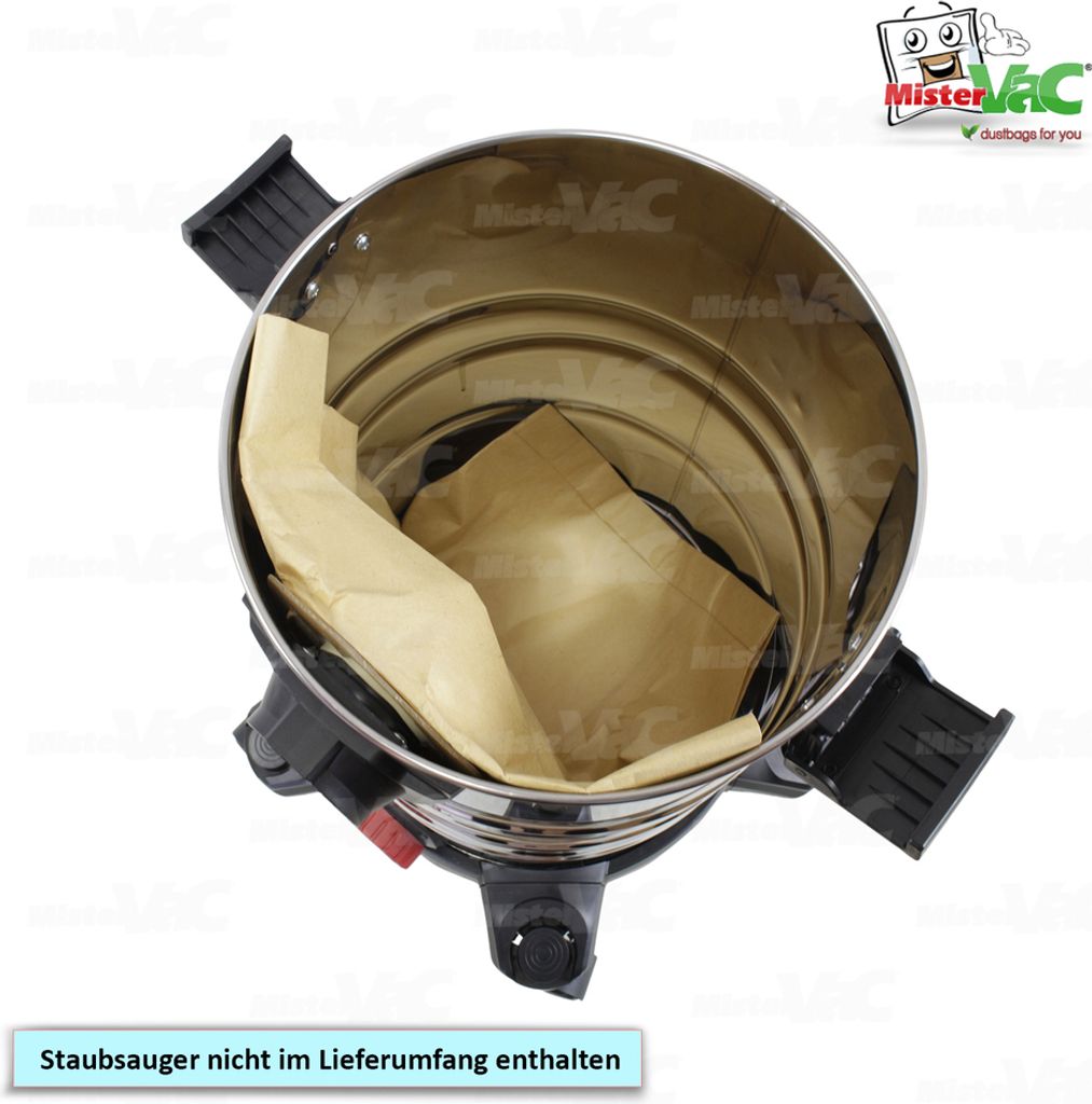 Lot De 10 Sacs Aspirateur MisterVac Pour Stihl SE 61 SE61 E - Filtration Haute Performance