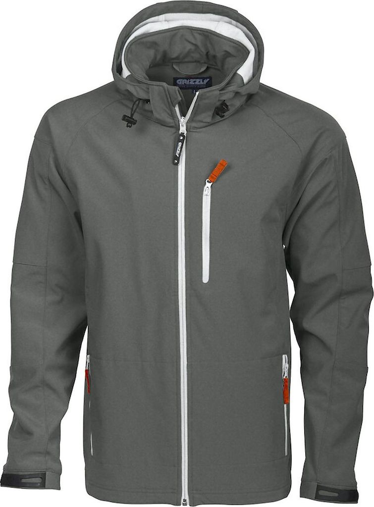 Softshell-Jacke Dad Tulsa, winddicht & wasserabweisend, abnehmbare Kapuze, verstellbare Ärmelbündchen