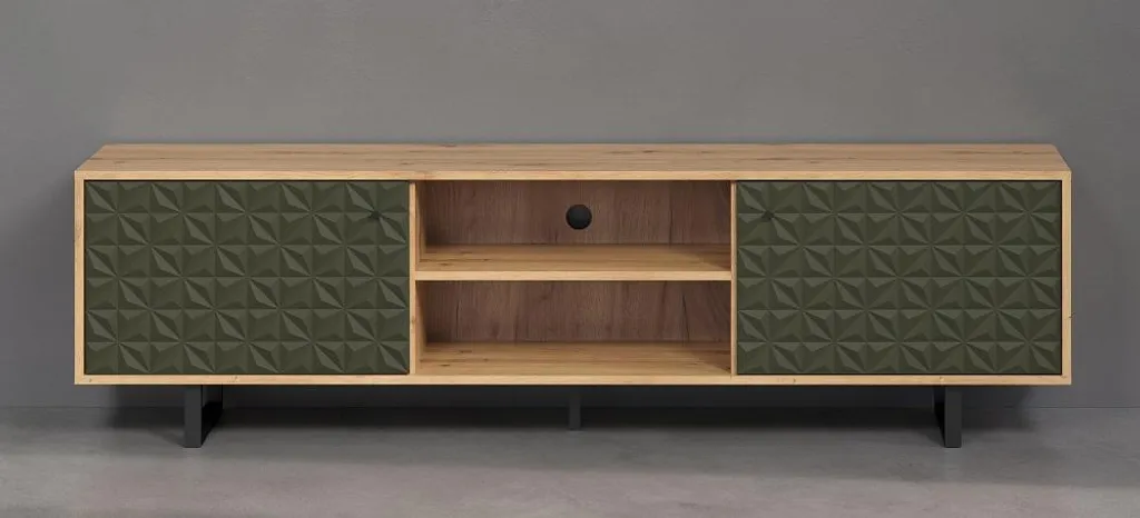 Table basse SENTRA - Table de salon design industriel en bois et métal - 18