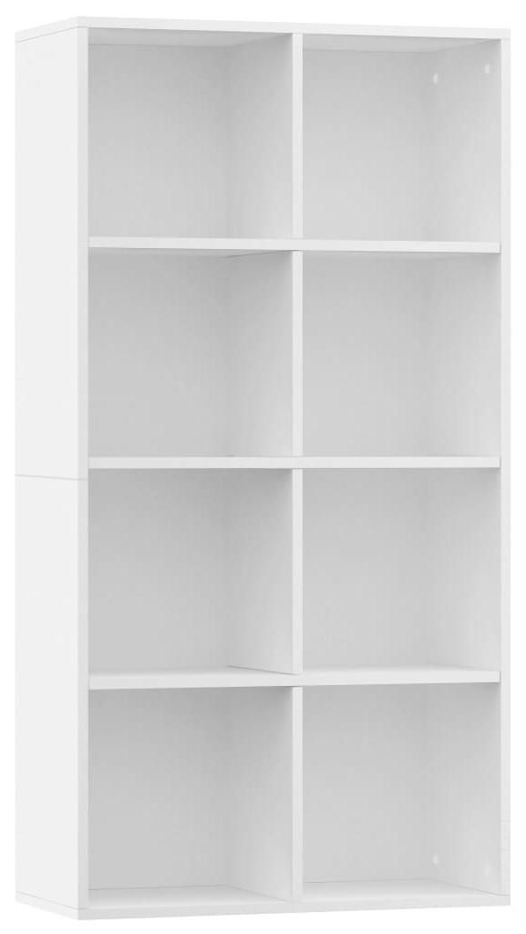 vidaXL Regál/priestor na knihy biely 66×30×130 cm Obrázok produktu 