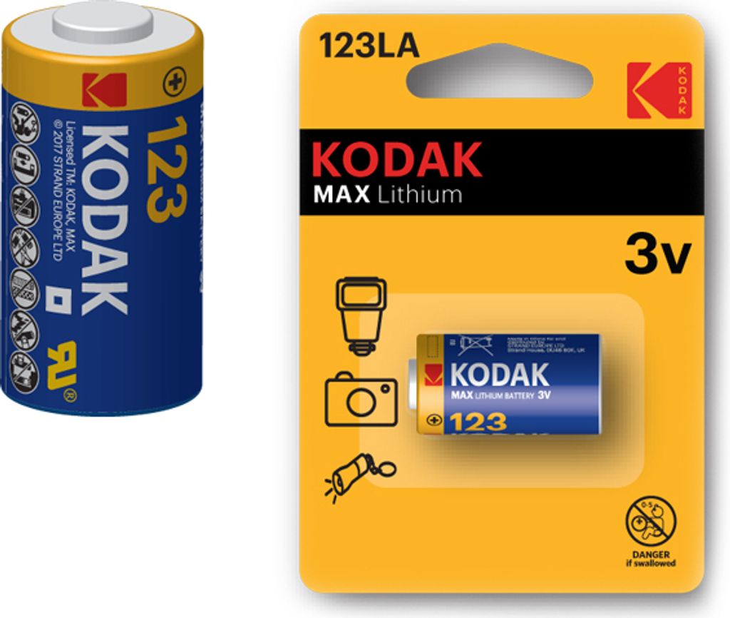 Bateria KODAK 3V CR123 CR123A DL123 DL123A EL123A EL123 Zdjęcie produktu 