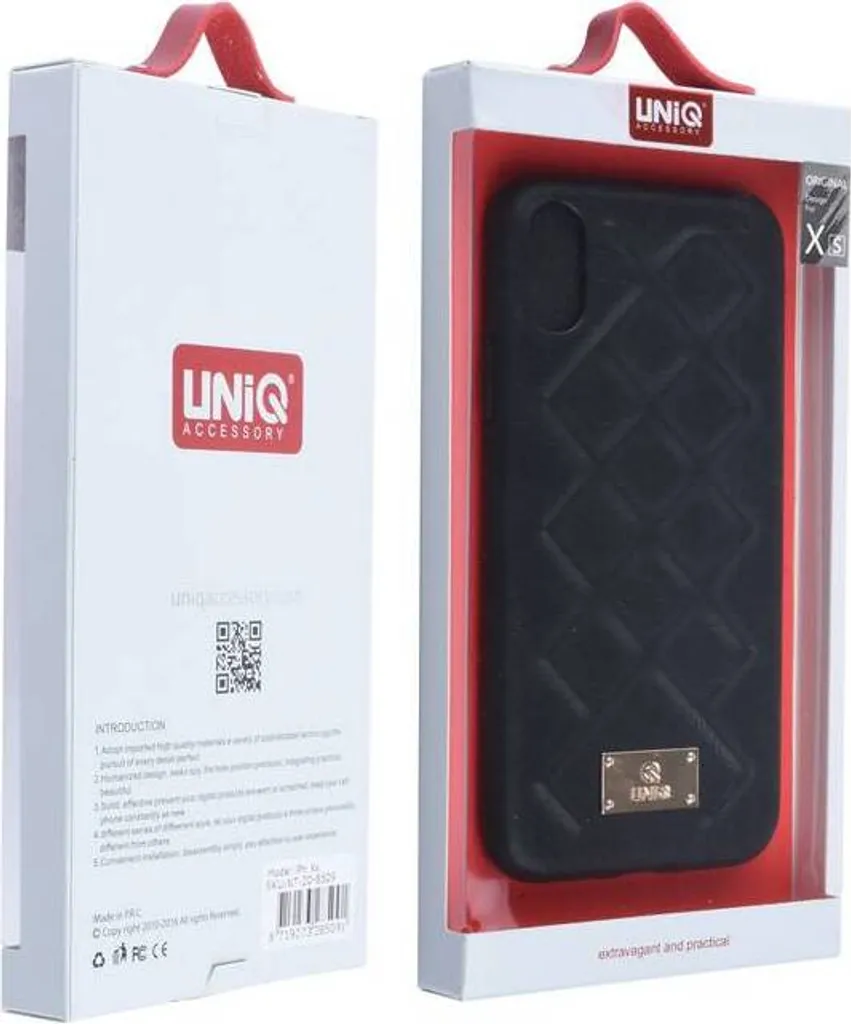 Backcover iPhone Xs Nero 8719273285091 - Protezione Elegante per Smartphone