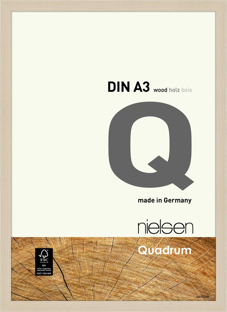 nielsen Holz Bilderrahmen Quadrum, 29,7x42 cm (A3), Ahorn