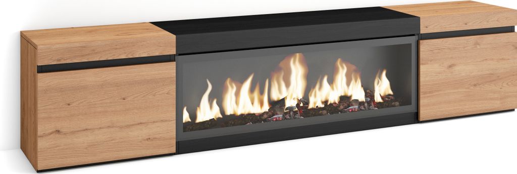 COZY Mobile TV Soggiorno, 208x35x45cm, Per TV fino a 80, Immagine del prodotto 
