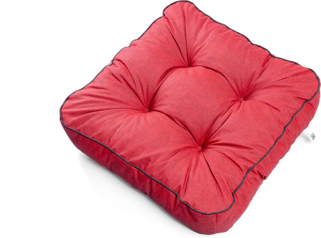 TexDeko 1er Pack Loungekissen Gartenpolster für Rattanmöbel UV-Schutz & Wasserabweisend 60x80x12 cm (Bordeaux)