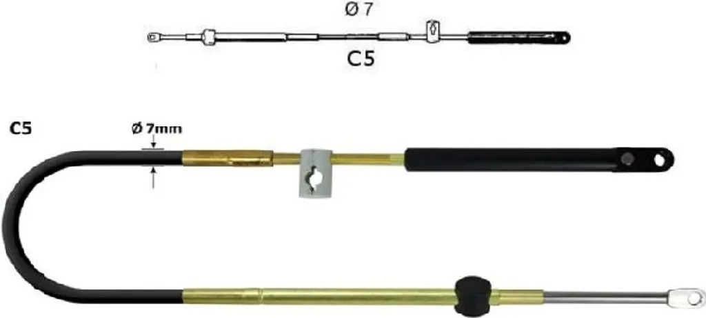 Réparer Commandes Bateau : Câble C5-16FT Ultraflex 30170D Anti-Corrosion