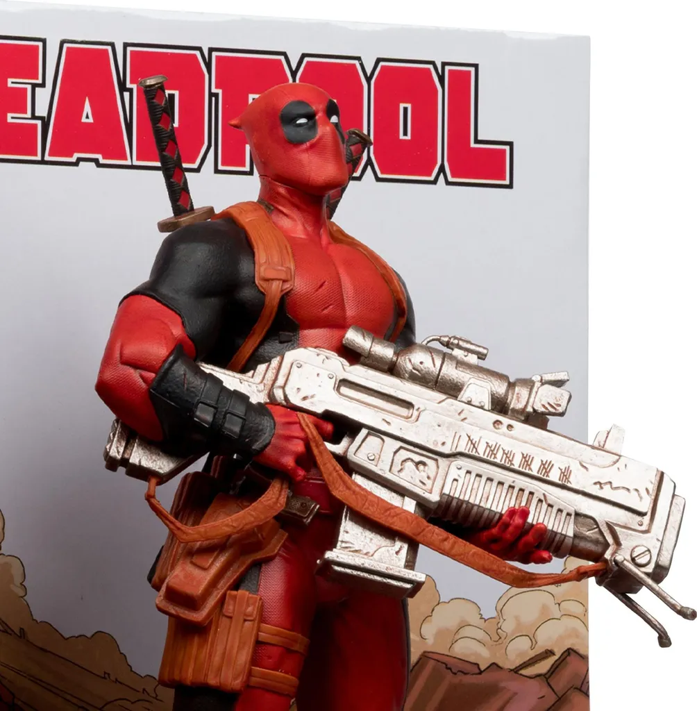 Statue Deadpool en PVC 27 cm avec support pour vitrine de comics