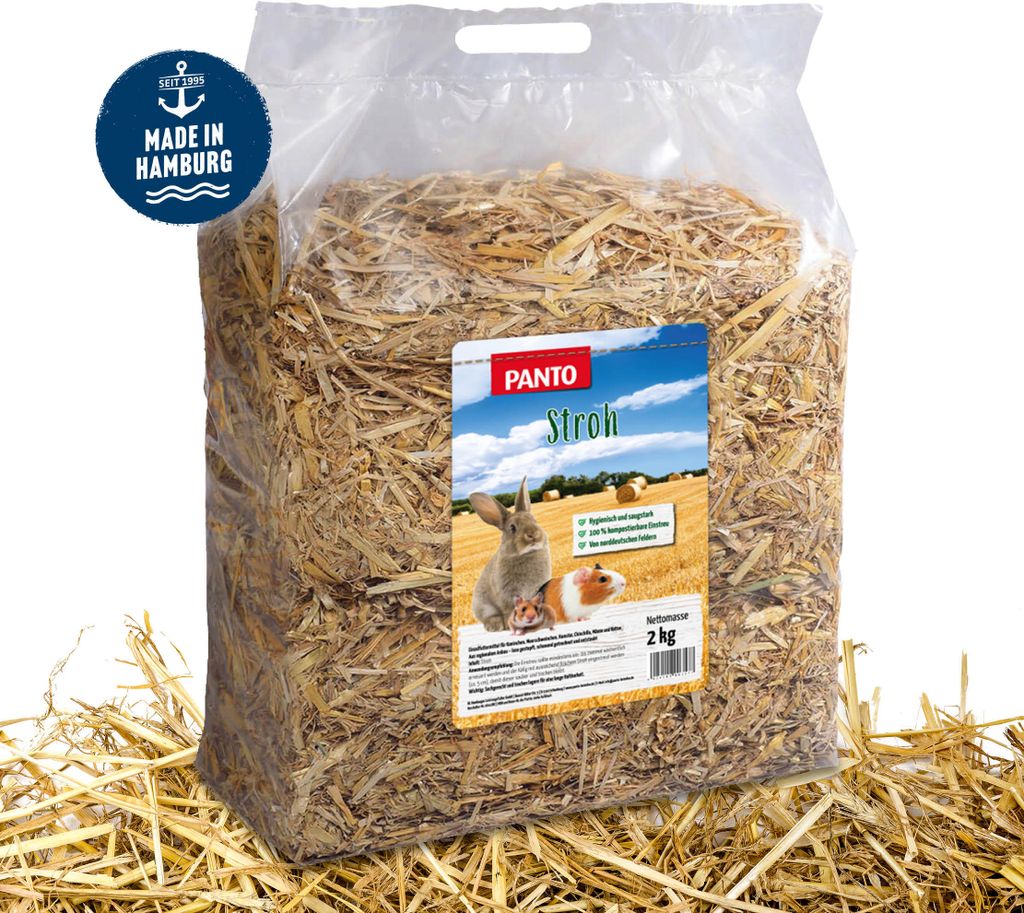 PANTO Stroh 2kg - Einstreu für Nager