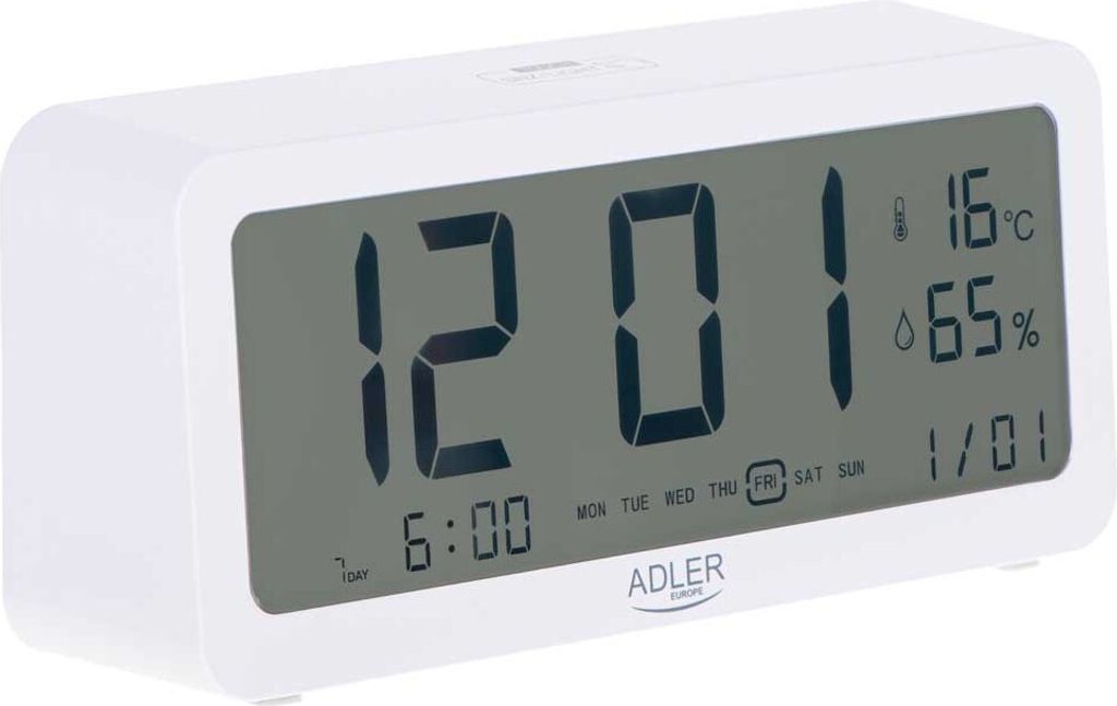 Adler Wecker AD 1195w Weiß, Weckerfunktion (AD 1195W)