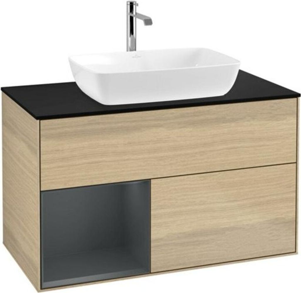 V&B Waschtischunterschrank Finion 100, Pl bla m, Reg md m Lac, Oa ven