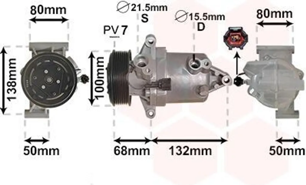 Compresseur de climatisation anti-panne R134a pour Nissan Juke F15