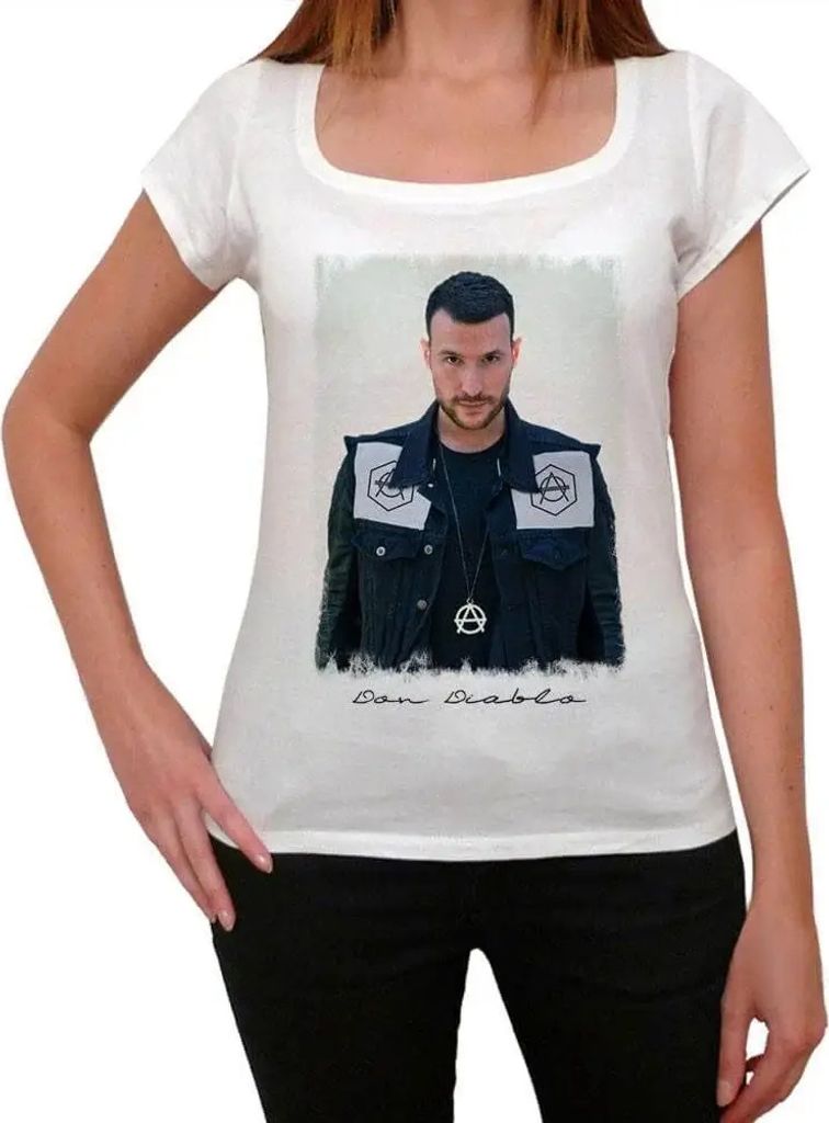 Damen Grafik T-Shirt Don-Diablo Öko-Verantwortlich Vintage Jahrgang Kurzarm Lustige Druck Geburtstag Geschenk Frau