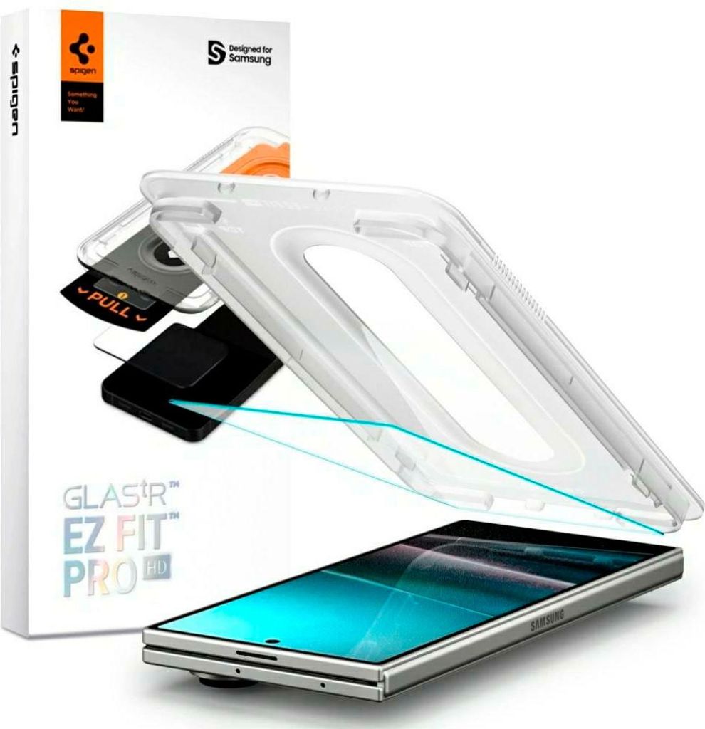 Spigen Glas.TR "EZ Fit Pro"" HD gehrtetes Glas fr Samsung Galaxy Z Fold 7 Klar