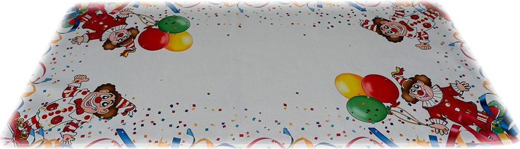 Tischdecke Tischläufer Druck Clowns Fasching 40 x 90 cm Produktbild 