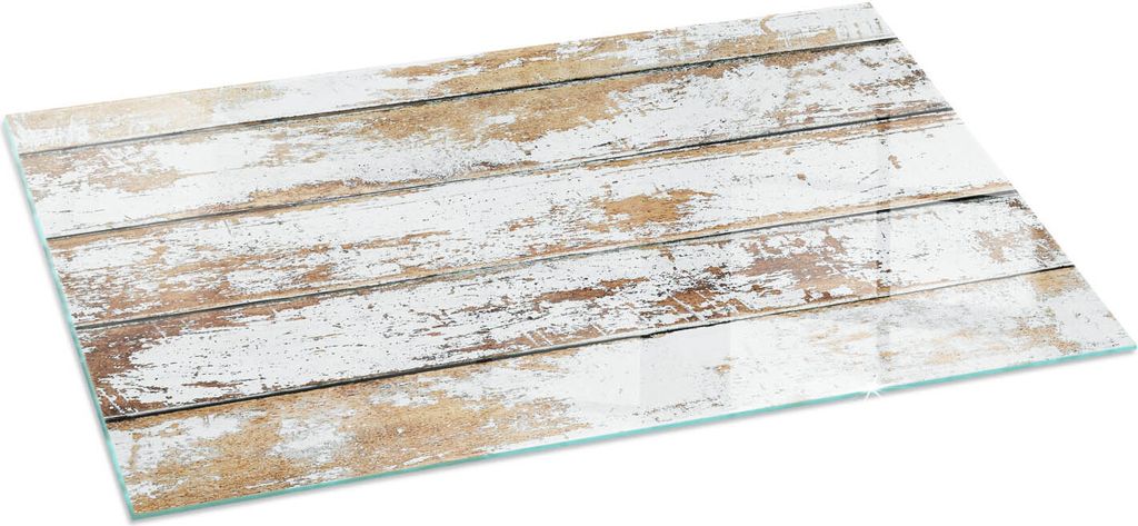 Abgenutzte Holzplatte – Glasbodenplatte für – Kaminofen – Kaminplatte Glas – Schutzglas – Funkenschutzplatte –Glasbodenplatte Feuerfes...