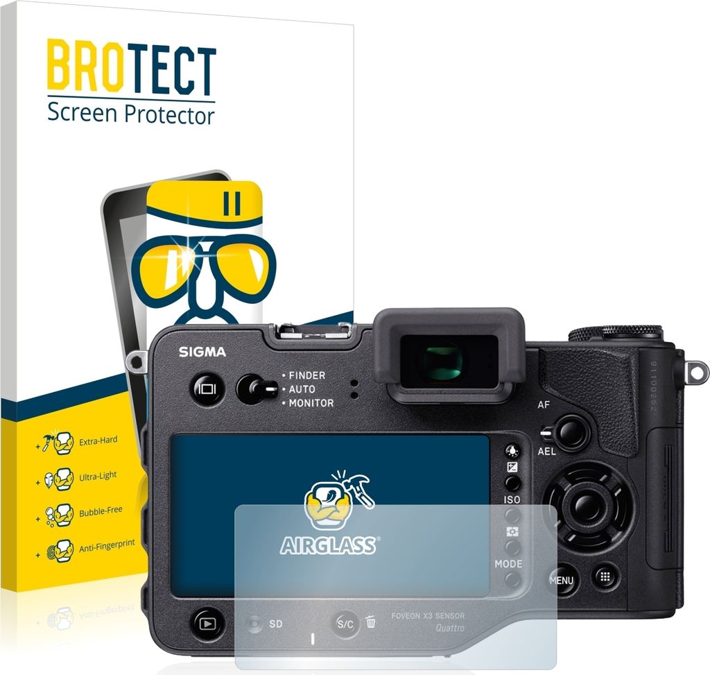 BROTECT Schutzglas für Sigma SD Quattro Schutzfolie Panzer Folie Glas Display Schutz klar