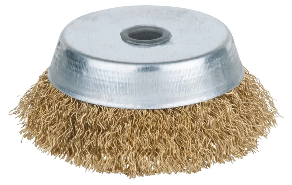 Nettoyage de Métal avec la Brosse Boisseau KS Tools Bronze à l'Étain 85mm