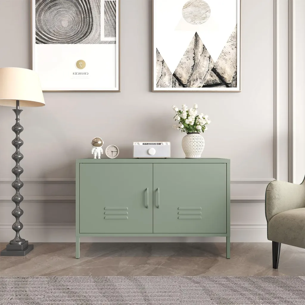 Cassetto métallique vert pour salle de classe ou bureau, rangement compact
