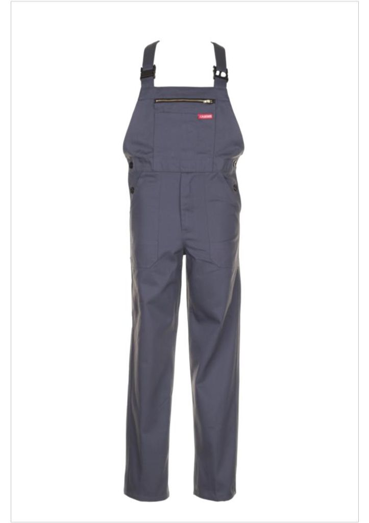 Planam  BW 290 Latzhose grau Gr. 52, 0193052 Produktbild 