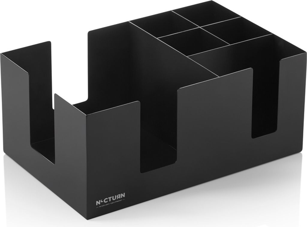Bar Caddy Nocturn, 24,5 x 15,5 x 10,5 cm, schwarz matt, Chromnickelstahl
