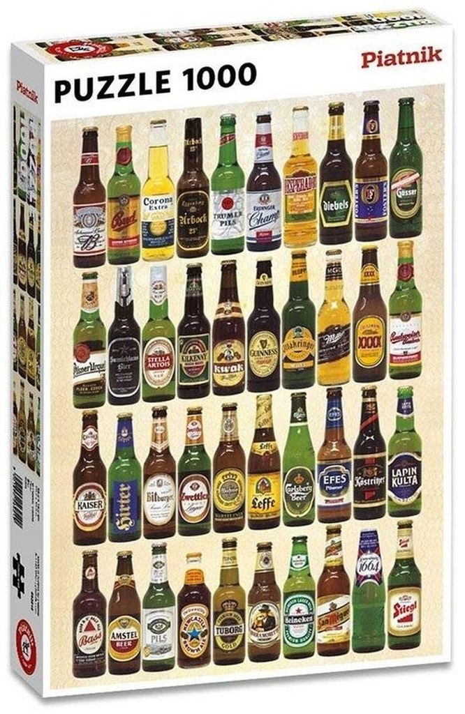 Puzzle 1000 elementów - Piwa Świata Zdjęcie produktu 