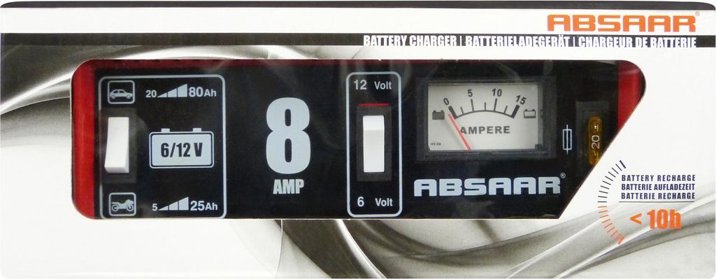Caricabatterie Absaar 6/12 V 8 A Immagine del prodotto 
