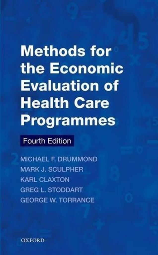 Methods for the Economic Evaluation of Health Care Programmes