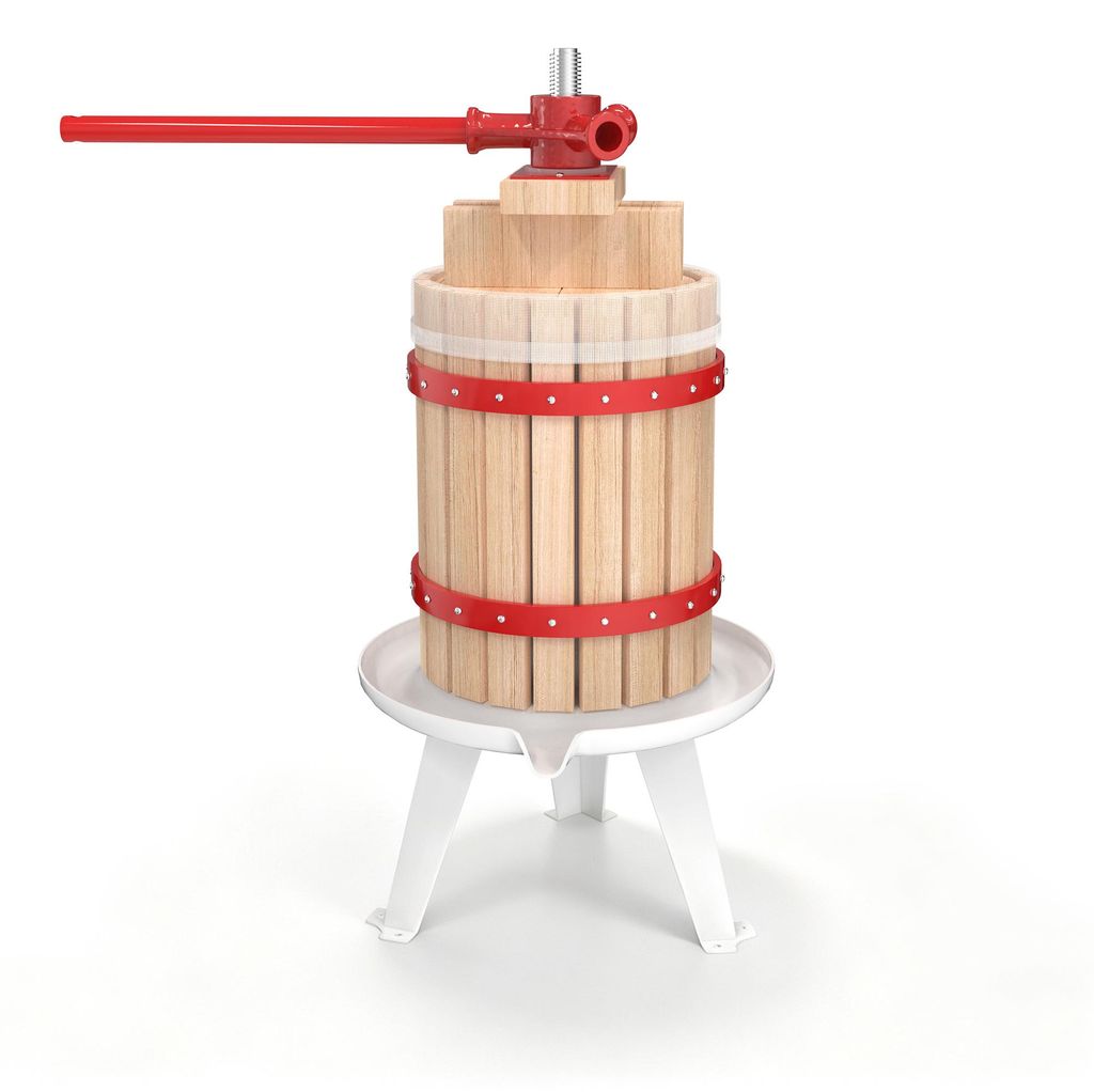 QEENTOE 6L Handmatige fruitpers met perszeef, mechanische Productafbeelding 