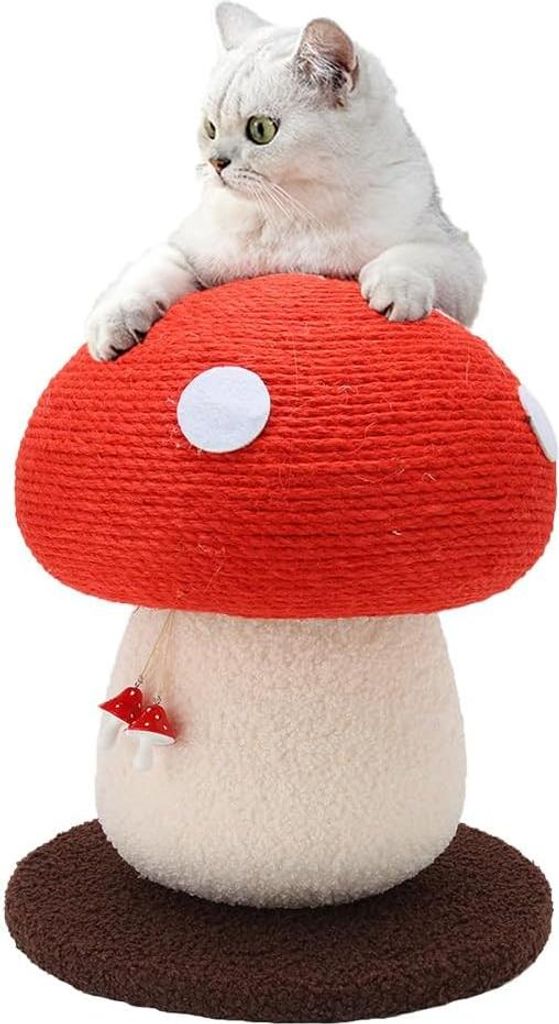 Lustige Pilz Kratzbaum - Kreativer Kratzbaum für Indoor-Katzen