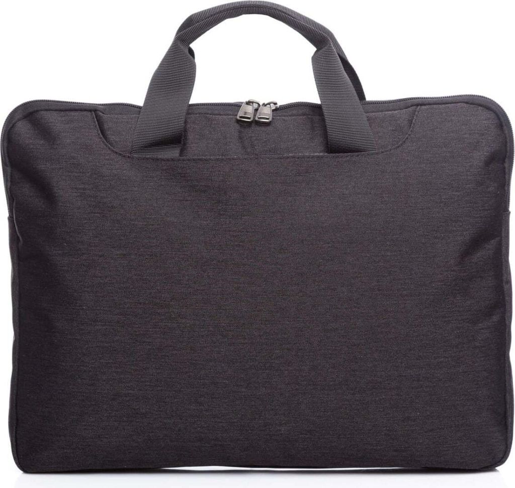 Bag Street Herrentasche Elegant Slim Laptoptasche 15,6" Zoll Arbeitstasche Umhängetasche A4 Grau