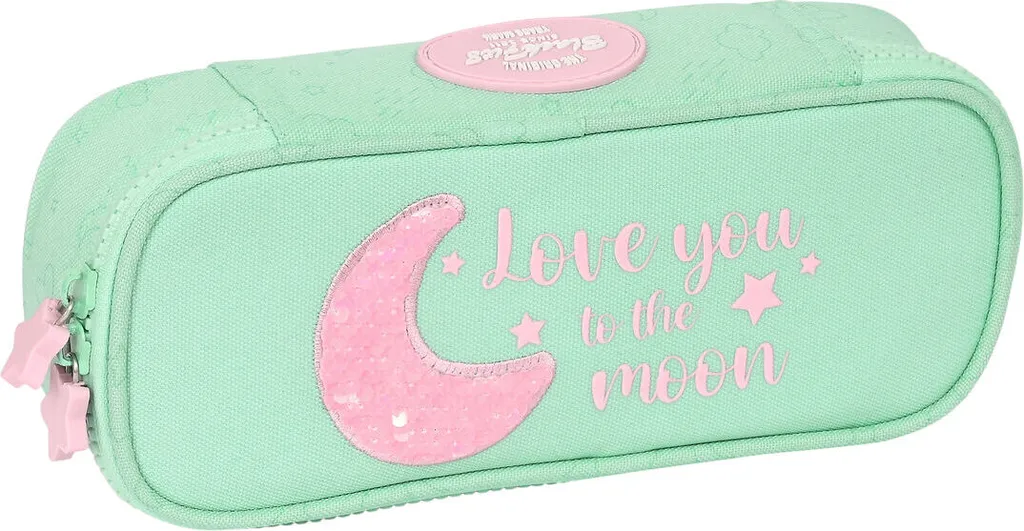 Borsa Multiuso BlackFit8 Moon Verde 22x5x8 cm | Astuccio Premium per Scuola