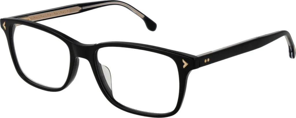 Lunettes Lozza VL4292 Noires Brillantes en Acétate Premium pour Femme