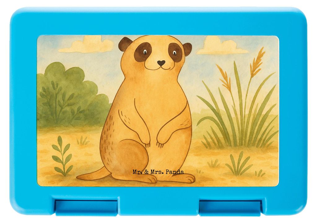 Mr. & Mrs. Panda Bento Box Erdmännchen Design - Weiß - Geschenk, Bentobox, Lunchbox, Meal Prep, Roadtrip, Vorratsbehälter, Spruch, Snackbox, Tra...