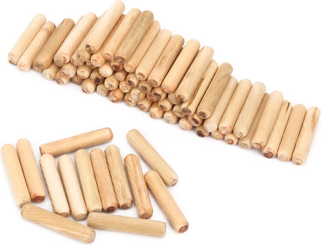 1 Pack Holzbearbeitung Runde geriffelte Holz Holz Handwerk Dowel Pins (10 * 50mm)