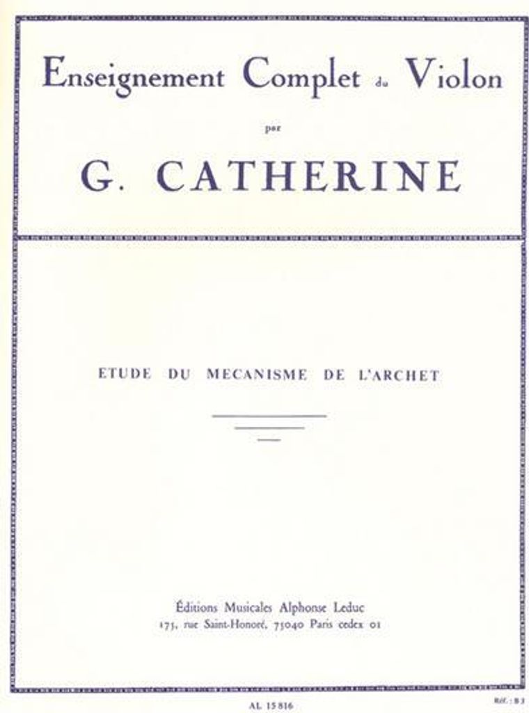 Etude du mechanisme de l'archetpour violin