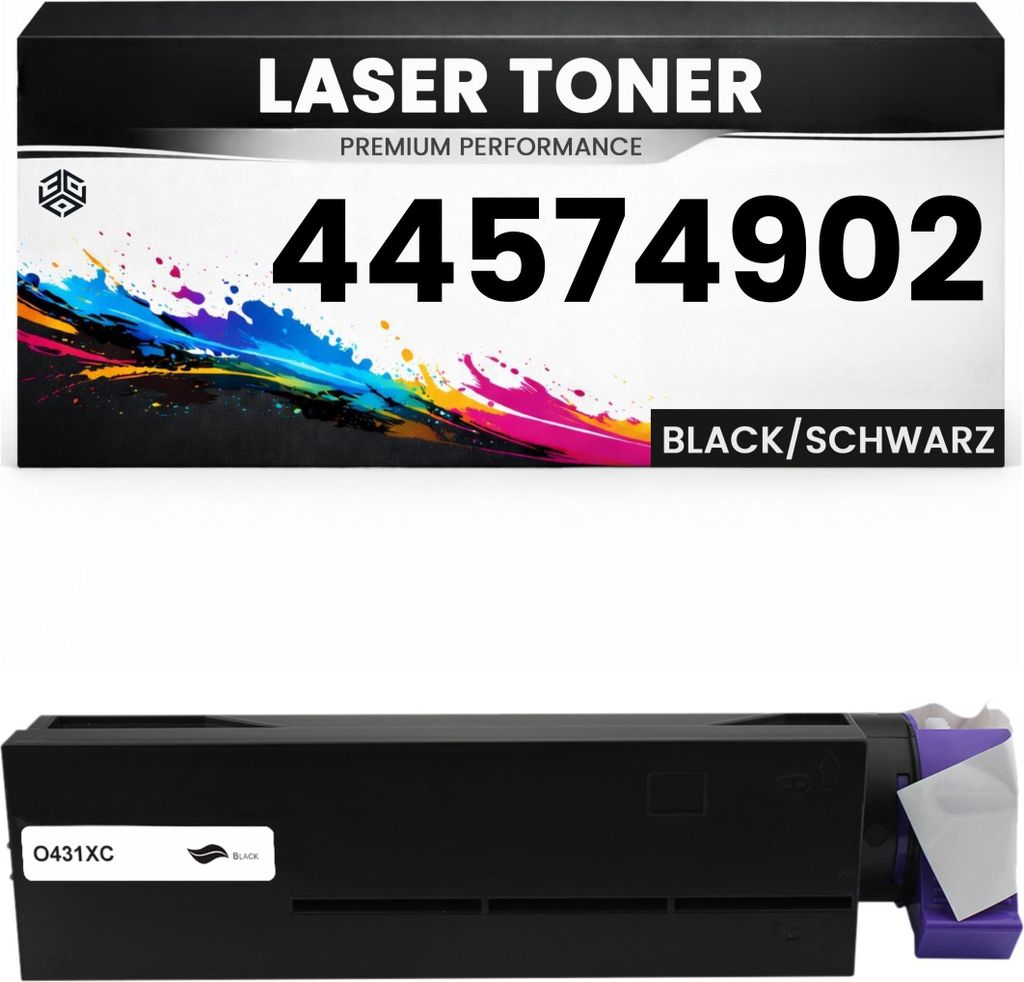 Toner 44574902 für OKI kompatibel Schwarz hochwertige Premium Alternative Okidata B431D/431DN/431dn+ MB471W/491/491+LP/491dn MFP B431DN