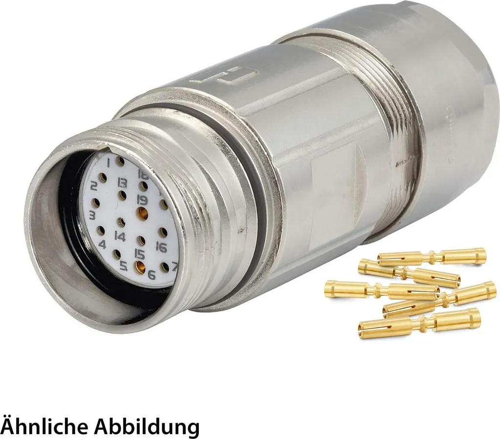 Connettore HUMMEL M23 Segnale 2+16+PE: Set Completo con Inserti a Crimp