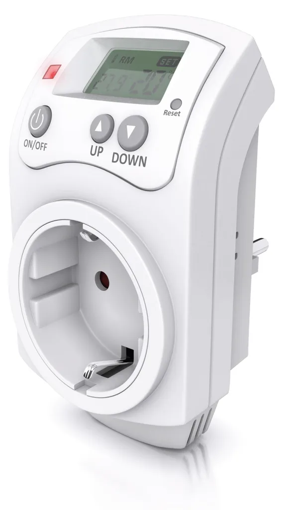 Thermostat programmable 5-30°C avec affichage LCD pour prise murale