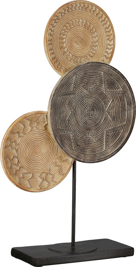 Casablanca by Gilde Skulptur rund Esculpida naturfarben H. 44 cm, 59246