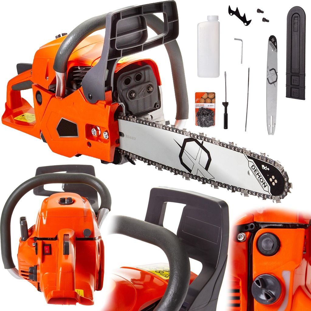 MARPOL | Benzin-Kettensäge, 2,55 kW, Motorsäge, Motorkettensäge, Benzinsäge, für Gartenpflege und Brennholz