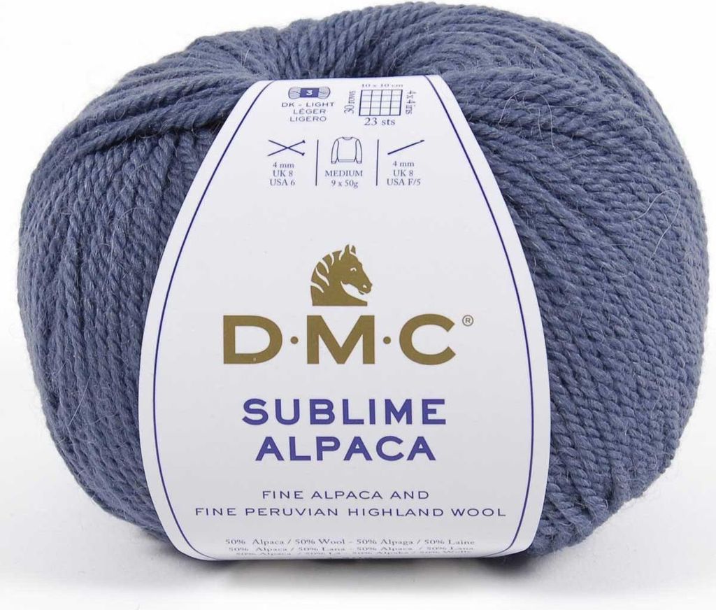 DMC Sublime Alpaca – edles Handstrickgarn 50 % feinem Alpaka & 50 % Hochlandwolle (Color 716)