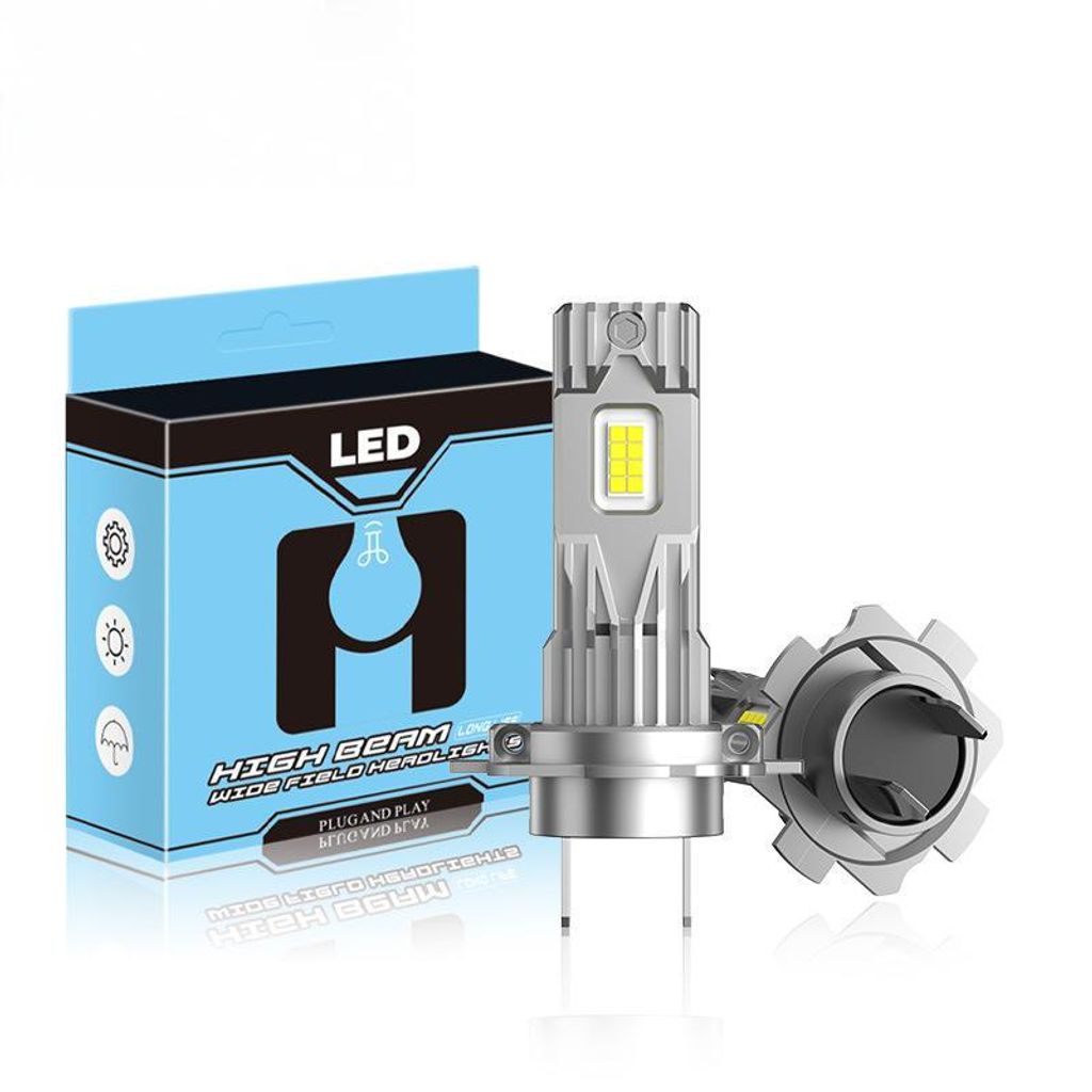 2 Stück H7 LED-Scheinwerferlampe, hohe Helligkeit, 10.000 Lumen, kein Adapter erforderlich, universelles Scheinwerferlampen-Ersatzzubehör für Mo...
