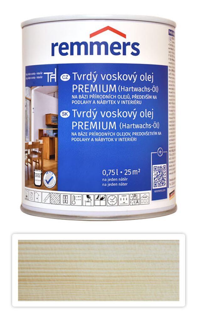 REMMERS Tvrdý voskový olej PREMIUM 0.75 l Bezbarvý Obrázek produktu 
