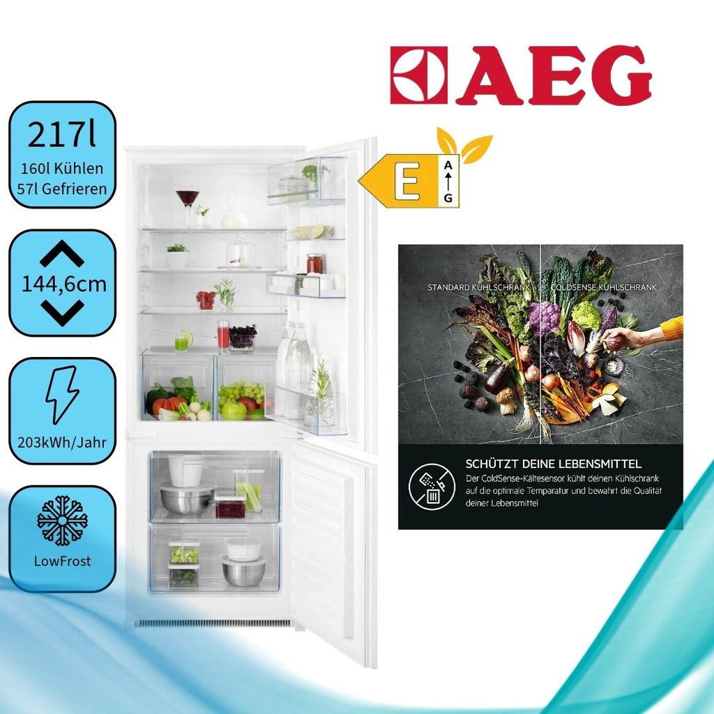AEG 5000 ColdSense / Einbau-Kühl-Gefrierkombination / 1446 Produktbild 