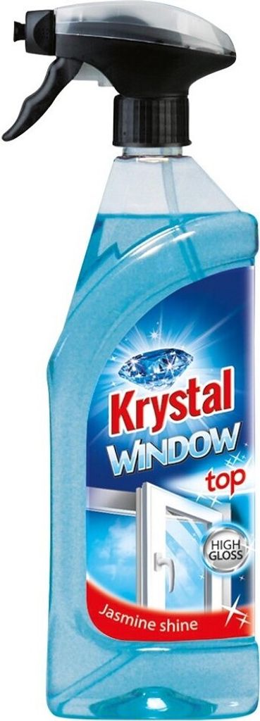 Prostředek čisticí Krystal, na okna a skla, s rozprašovačem, 750 ml