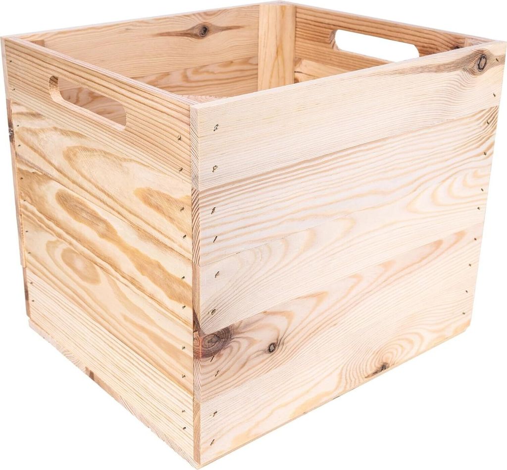 Creative Deco Drewniana Skrzynia Odpowiednia do Półek Zdjęcie produktu 